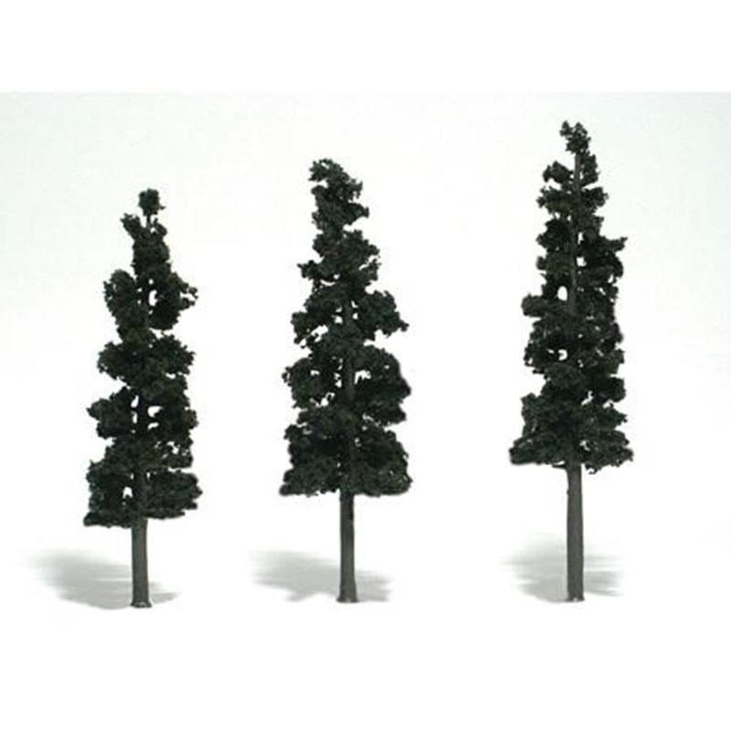 Woodland Scenics TR1562 TREES CONIFER GRN 15-17CM 3PC