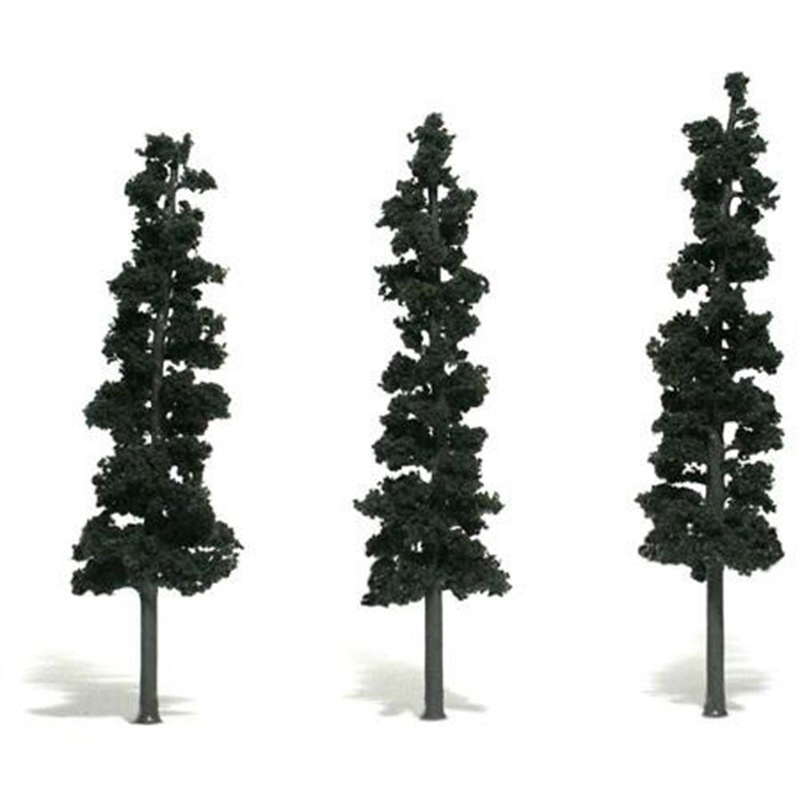 Woodland Scenics TR1563 TREES CONIFER GRN 17-20CM 3PC