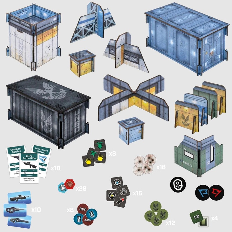 Mantic Games MGHA109 HALO Flashpoint – UNSC Base Terrain Set
