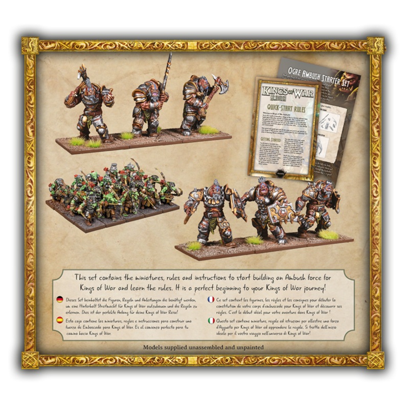 Mantic Games MGKWH111 Kings of War Ogre Ambush Starter Set