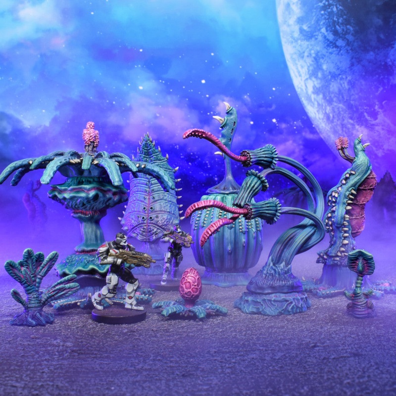 Mantic Games MGTC229 Sci-Fi Terrain Xenos Jungle