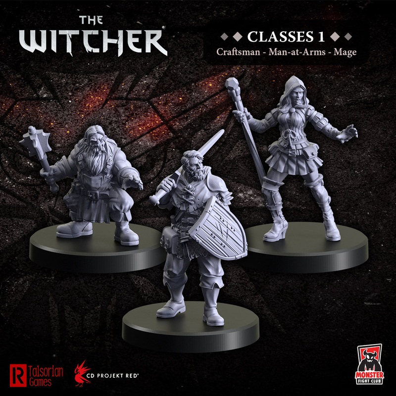 Monster Fight Club 70003 Witcher Rpg Classes 1 – Mage, Craftsman, Man-At-Arms