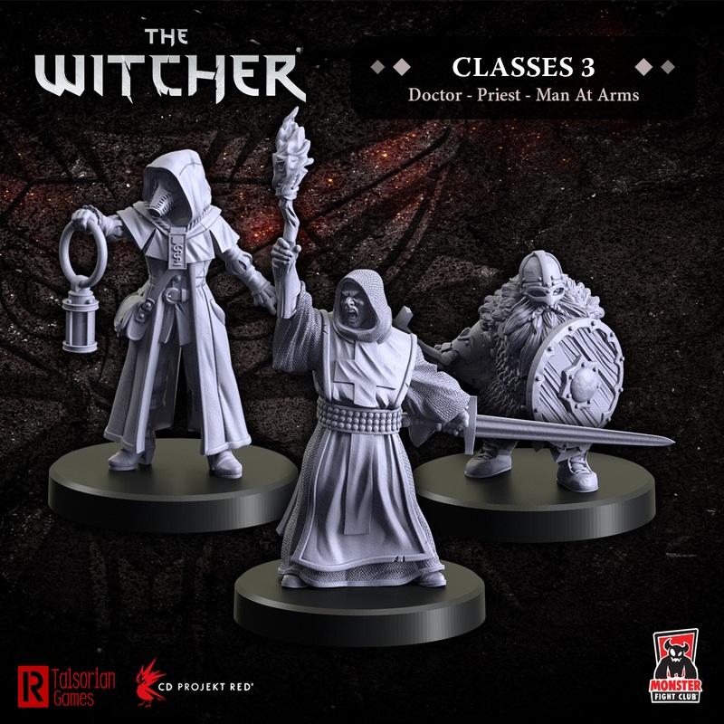 Monster Fight Club 70006 Witcher Rpg Classes 3 – Doctor, Priest, Man-At-Arms