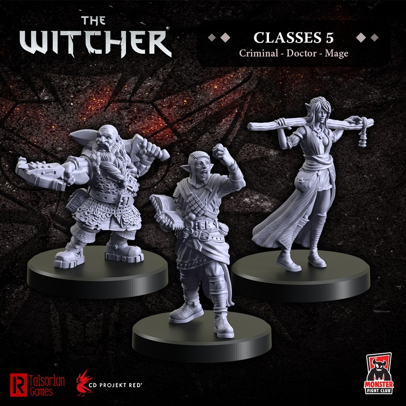 Monster Fight Club 70007 Witcher Rpg Classes 5 – Criminal, Doctor, Mage