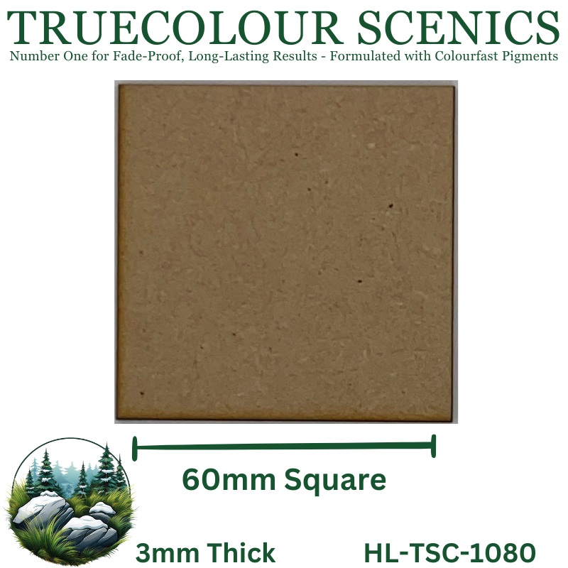 Truecolour Scenics Miniature Base (MDF) – Square – 60mm(W) x 60mm(L) x 3mm(H)