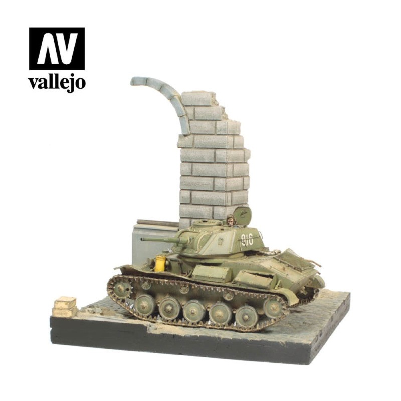 Vallejo AVSC003 Scenics Bases 1/35 -German Ruined Building