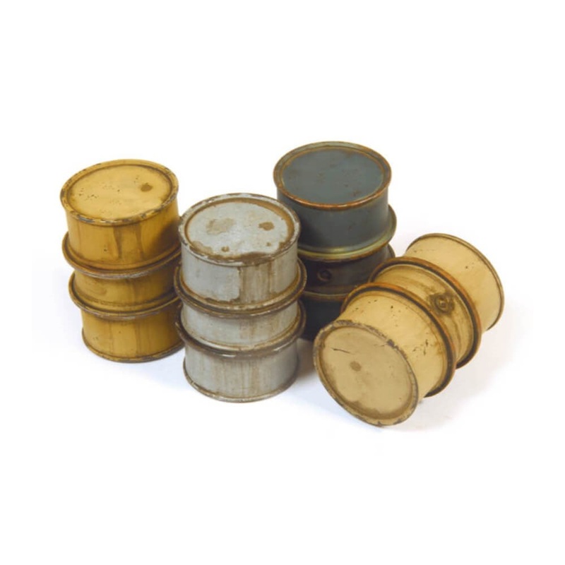 Vallejo AVSC201 Scenic Accessories German Fuel Drums 1