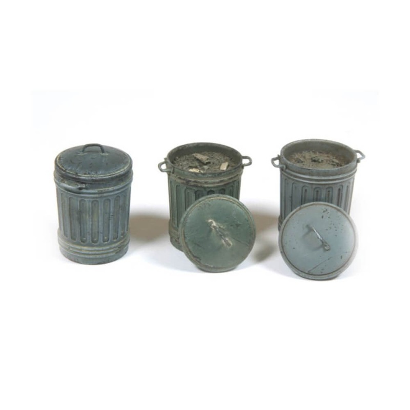 Vallejo AVSC212 Scenic Accessories Garbage Bins 1