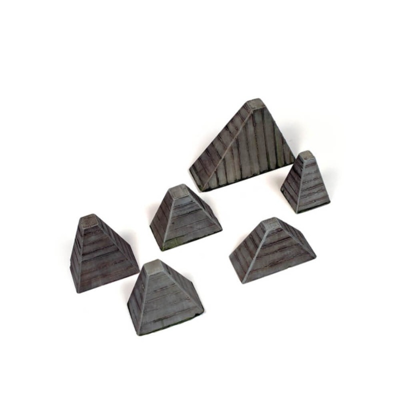Vallejo AVSC219 Scenic Accessories Hackerhindernis Anti-Tank Barriers