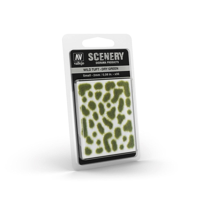 Vallejo SC401 Scenery Wild Tuft Small Dry Green