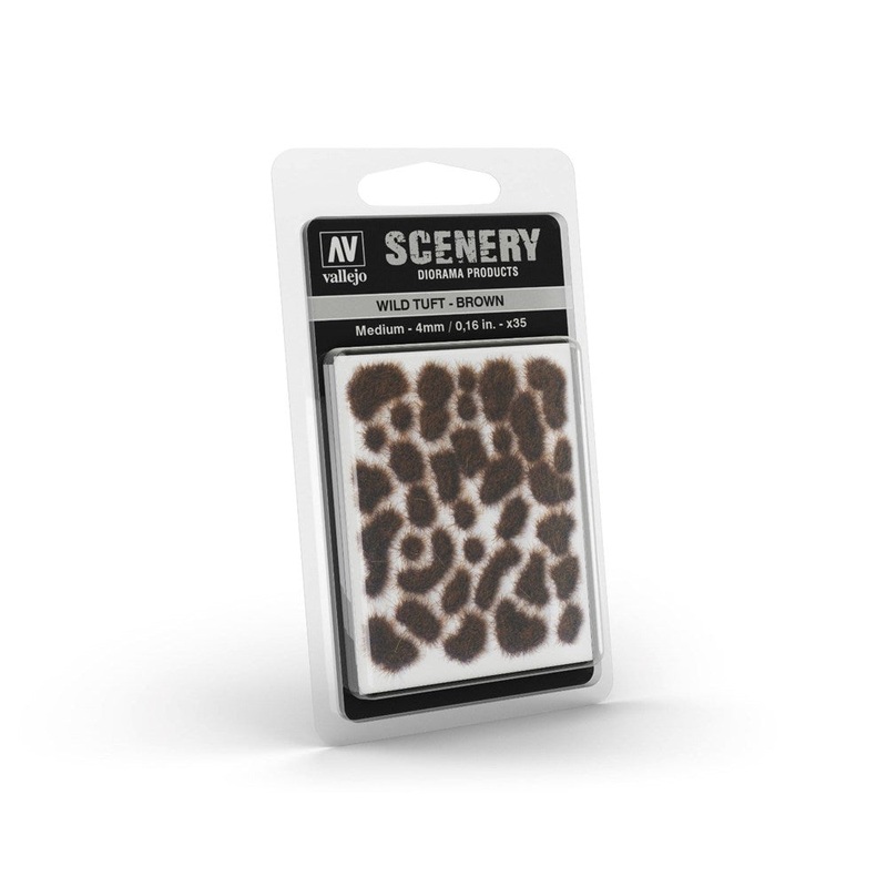 Vallejo SC411 Scenery Wild Tuft Medium Brown