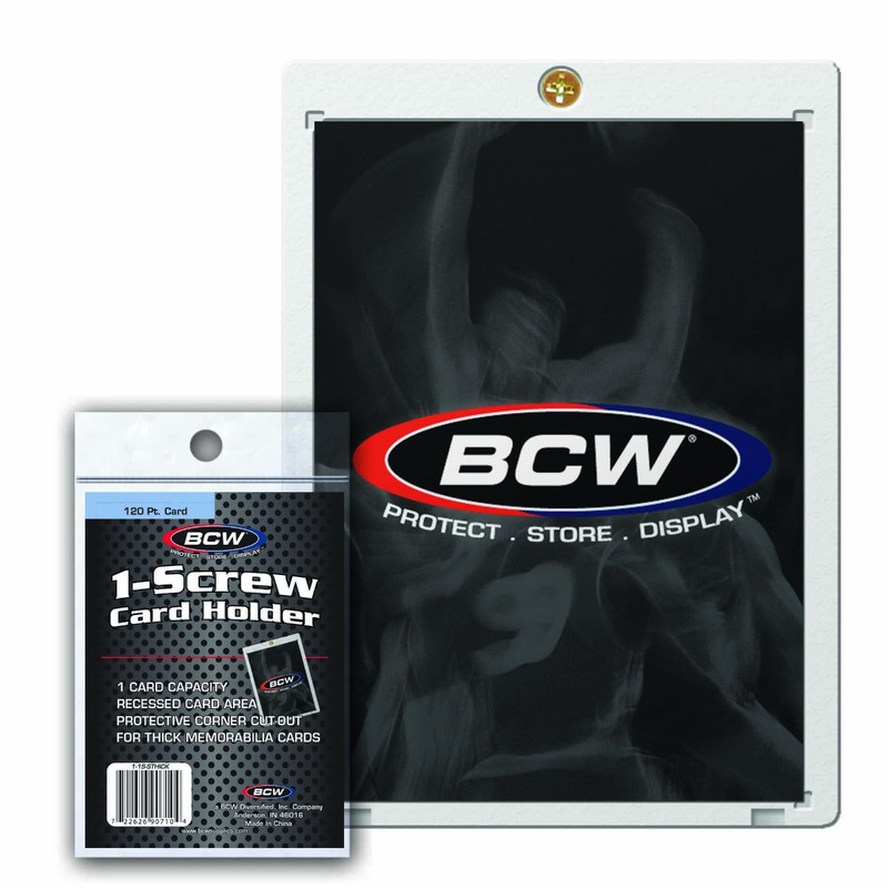 BCW / Monster 1-1S-STHICK 1-Screw Thick Card Holder 120pt