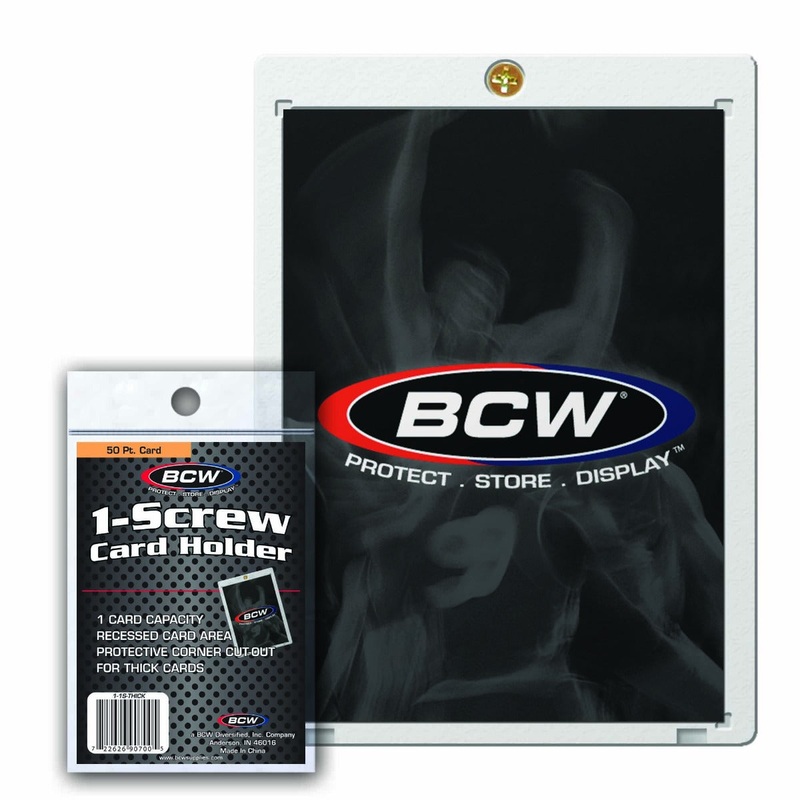 BCW / Monster 1-1S-THICK 1-Screw Thick Card Holder 50pt