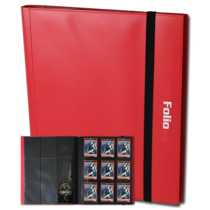 BCW / Monster 1-PF9-RED Portfolio 9-Pocket Album Red