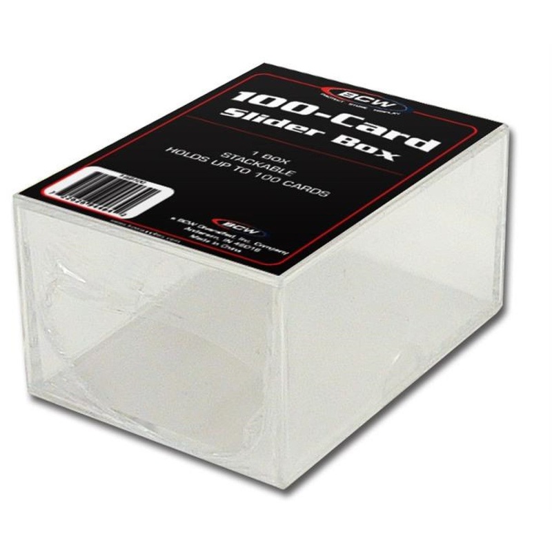 BCW / Monster 1-SB100 Slider Box (100) Clear