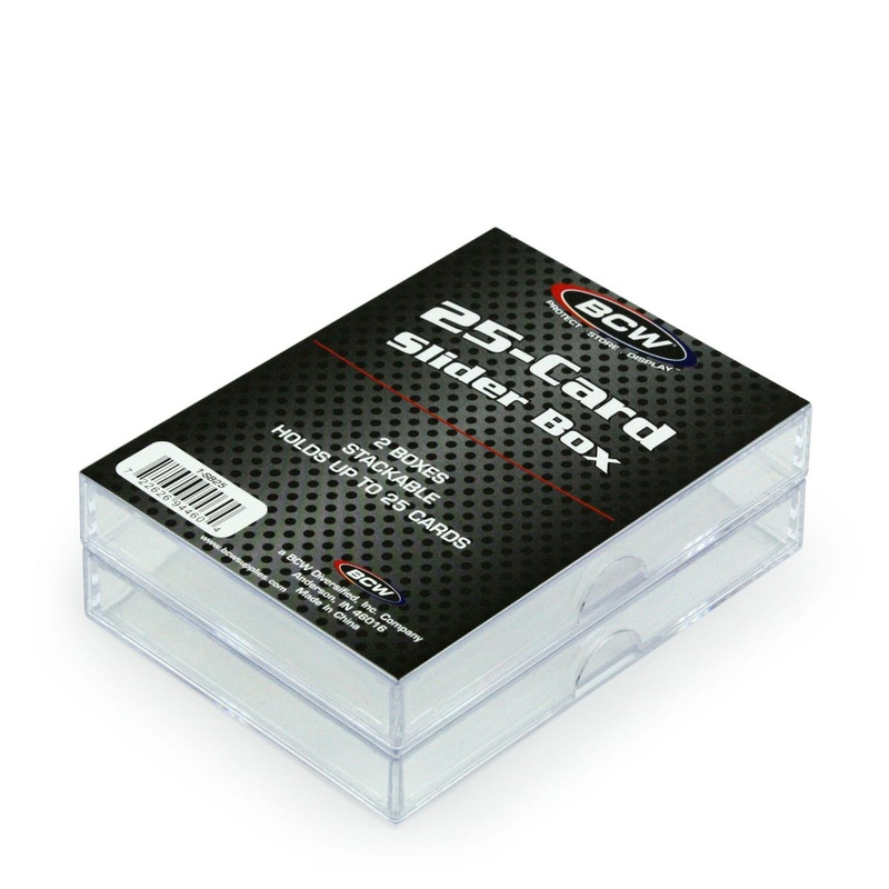 BCW / Monster 1-SB25 2-Piece Slider Box (25) Clear 2 pack