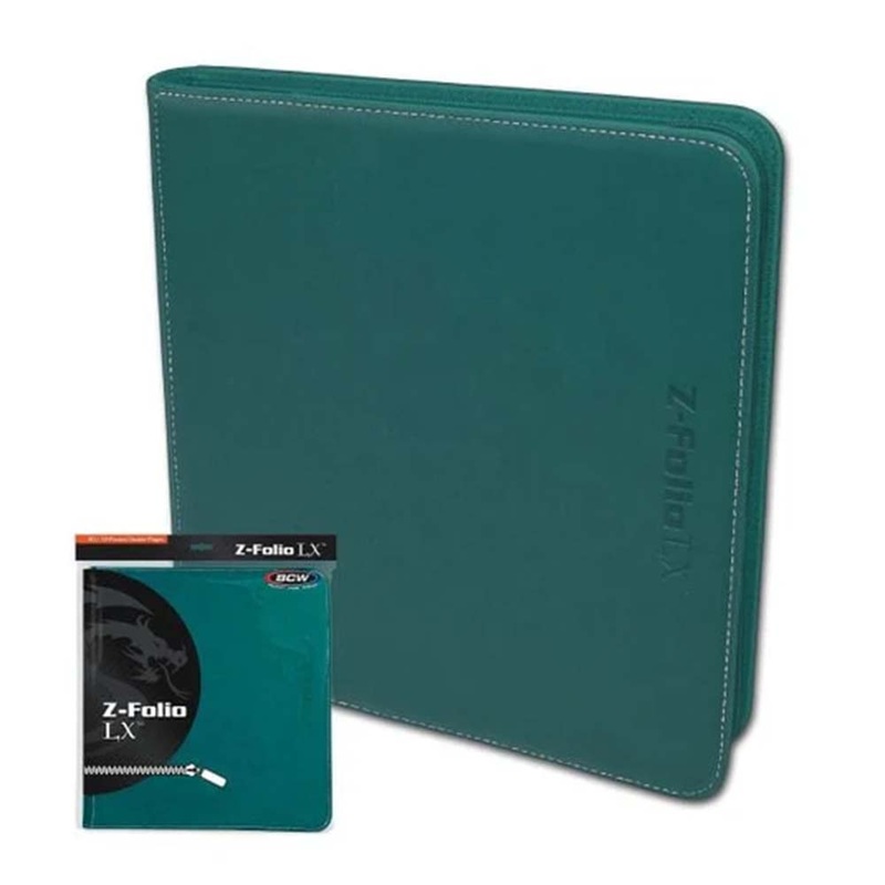 BCW / Monster 1-ZF12LX-TEL Zipper Folio 12-Pocket LX Teal