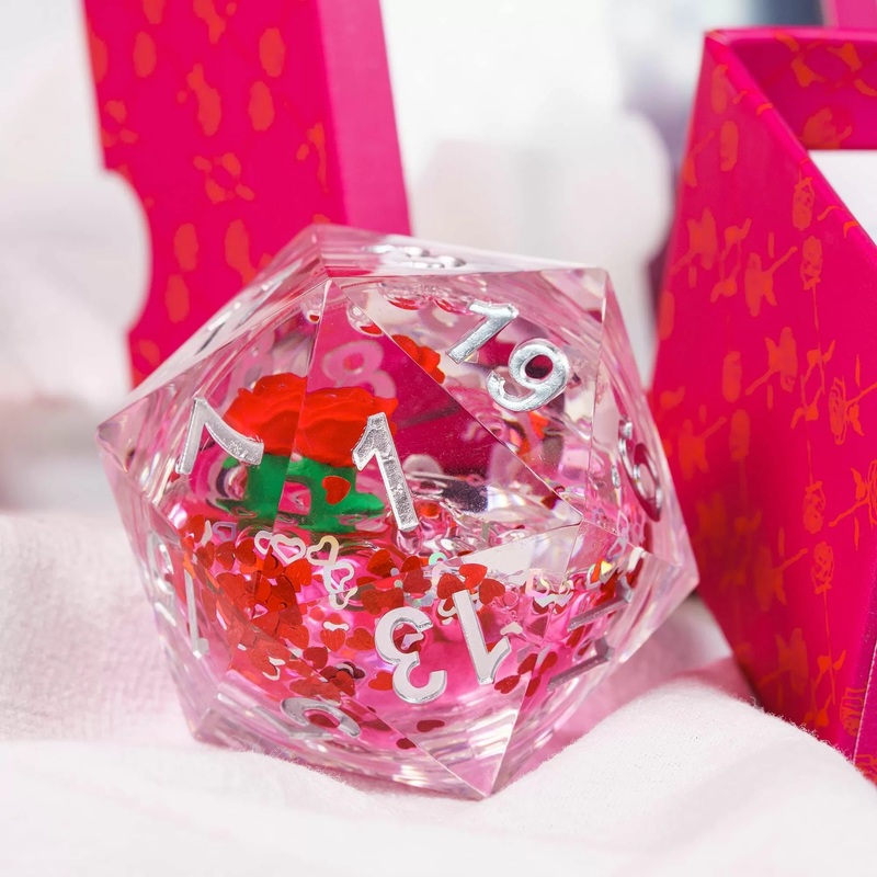 Sirius DZ0012-12 Dice Valentines Rose Large D20