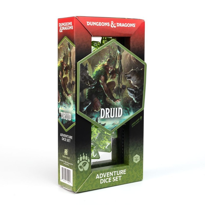 Sirius DZ2002-11 Dice D&D Adventure Dice Druid Green
