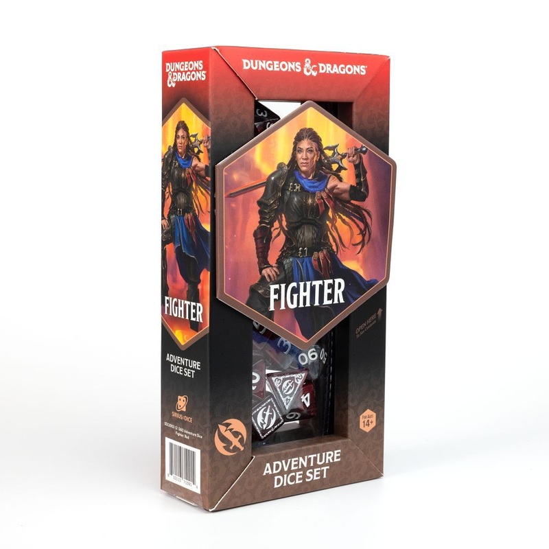 Sirius DZ2002-12 Dice D&D Adventure Dice Fighter Red