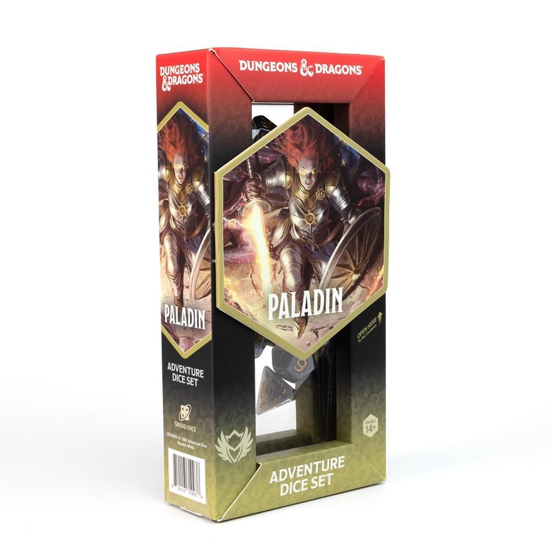 Sirius DZ2002-14 Dice D&D Adventure Dice Paladin White / Grey