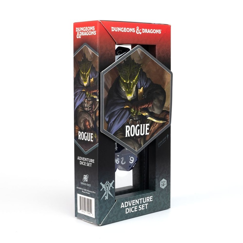 Sirius DZ2002-16 Dice D&D Adventure Dice Rogue Purple
