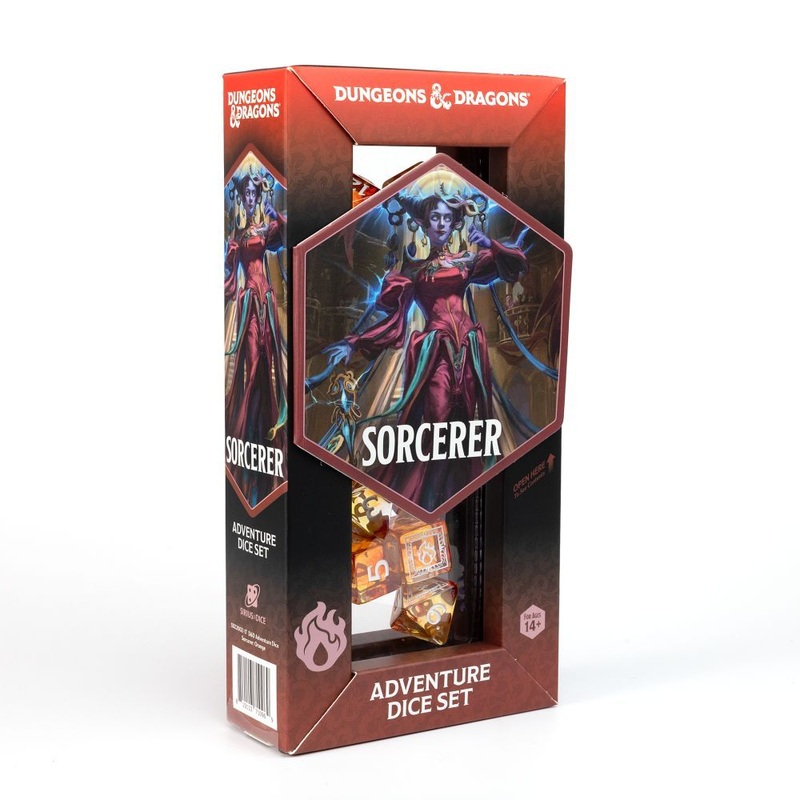 Sirius DZ2002-17 Dice D&D Adventure Dice Sorcerer Orange