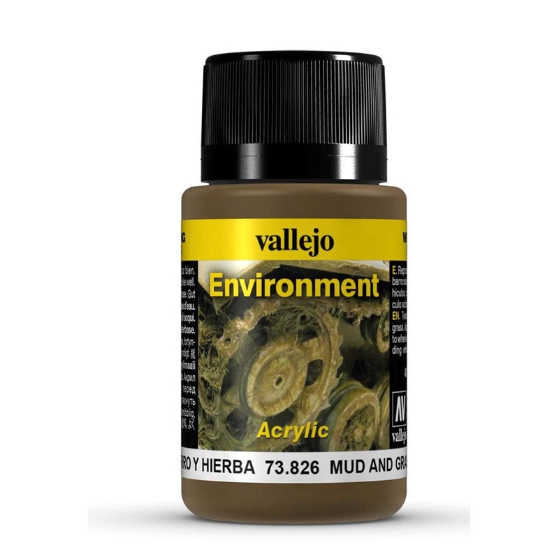 Vallejo AV73826 Weathering Effects Mud and Grass Effect 40 ml