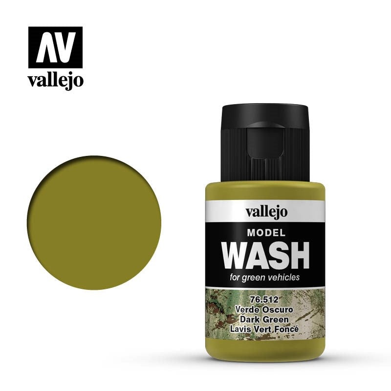 Vallejo AV76512 Model Wash Dark Green 35 ml