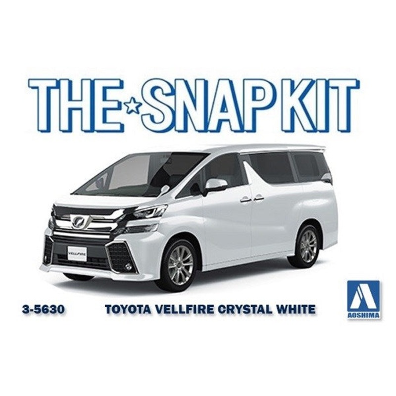 Aoshima 5630 1/32 TOYOTA VELLFIRE – WHITE CRYSTAL