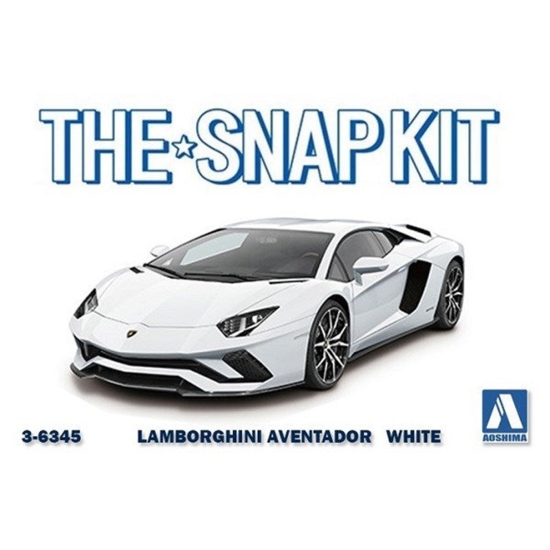Aoshima 6345 1/32 LAMBO AVENTADOR S – PEARL WHITE