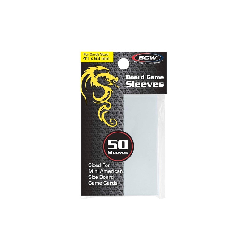 BCW / Monster 1-BG-41X63 Board Game Sleeves Mini American (41mm x 63mm)