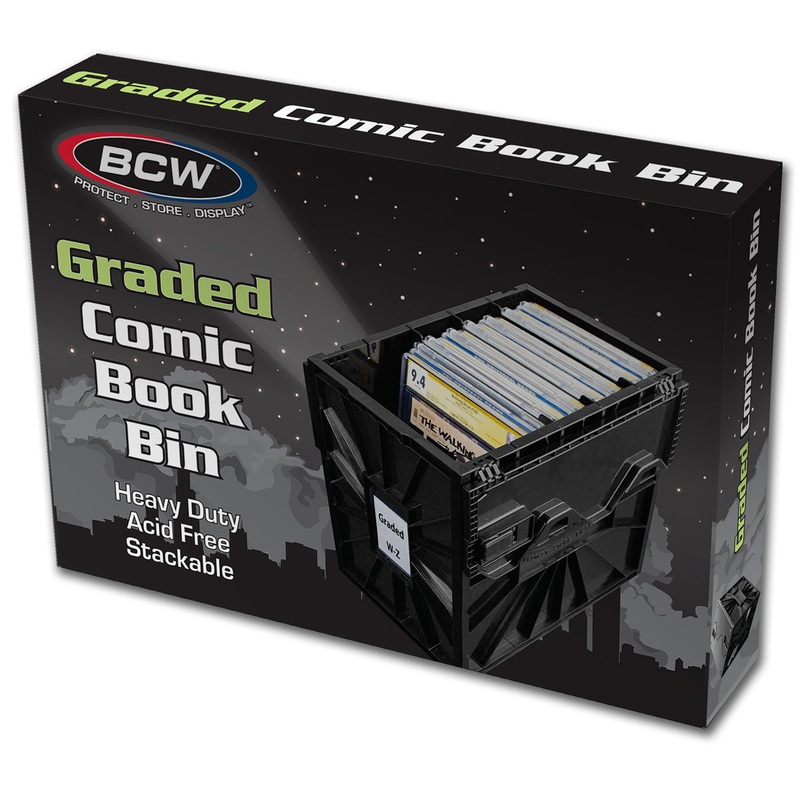 BCW / Monster 1-CBB-GC-BLK Comic Bin Graded Black