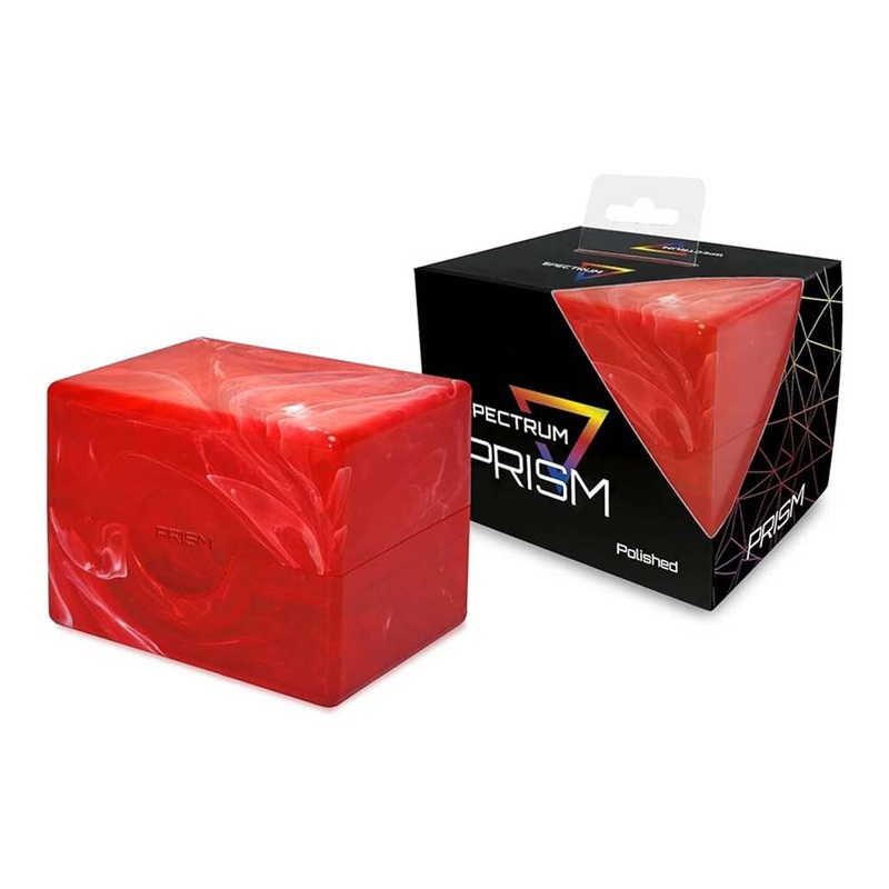 BCW / Monster 1-DC-PRISM-P-CAR Prism Deck Case Polished Carnelian Red