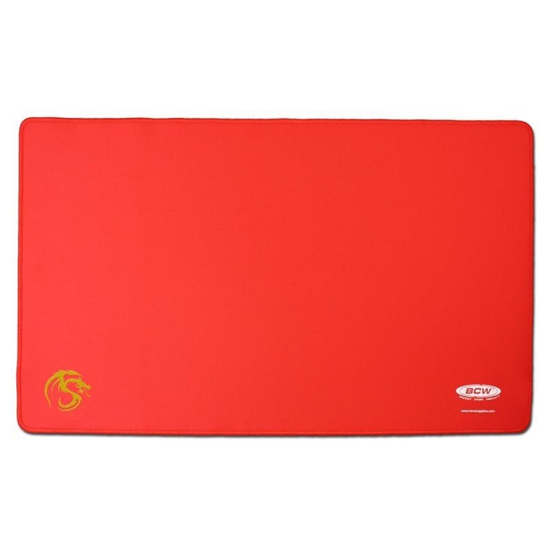 BCW / Monster 1-PLAYMAT-RED Playmat Stitched Edging Red
