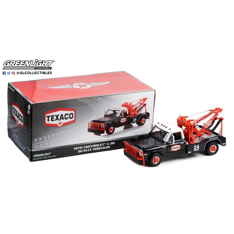 GreenLight GL-13625 1/18 1970 Chevrolet C-30 Dually Wrecker- Texaco