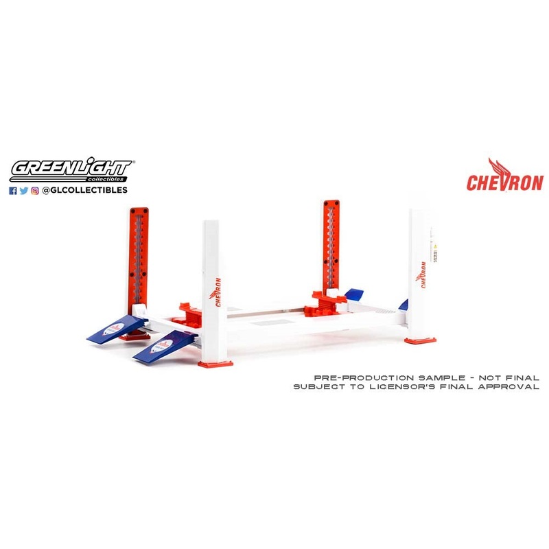 GreenLight GL-13637 1/18 Four Post Lift- Chevron