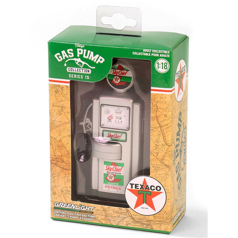 GreenLight GL-14150-B 1/18 1948 Wayne 100-A Gas Pump- Texaco