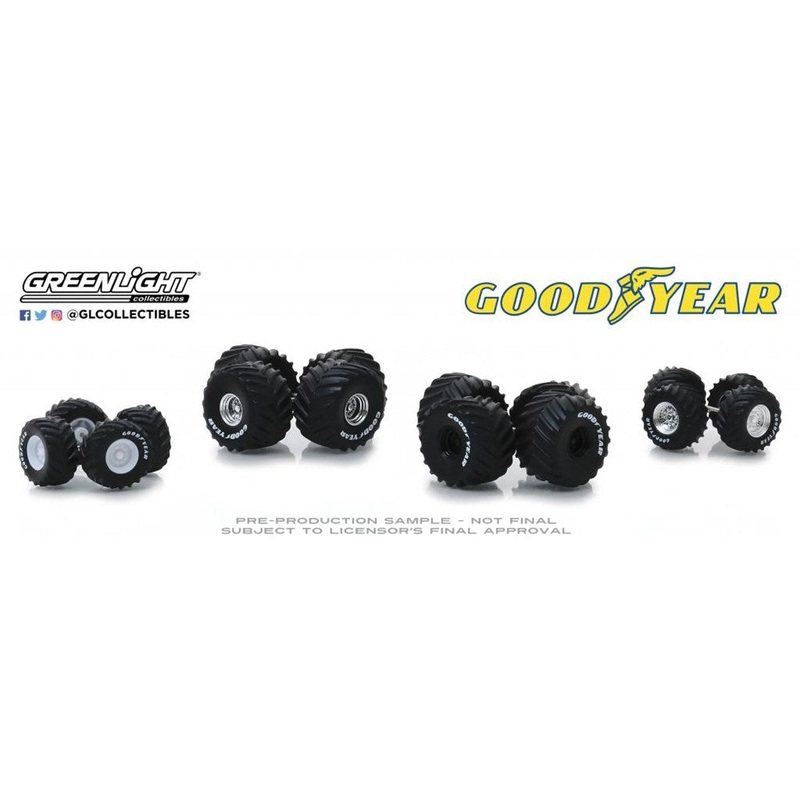 GreenLight GL-16030-B 1/64 Wheel & Tire Pack