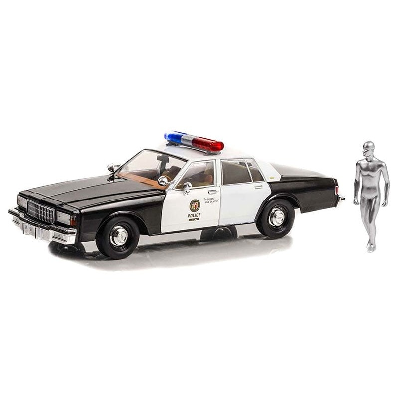 GreenLight GL-19105 1/18 1987 Chevrolet Caprice with T-1000 Endoskeleton Figure- Terminator 2