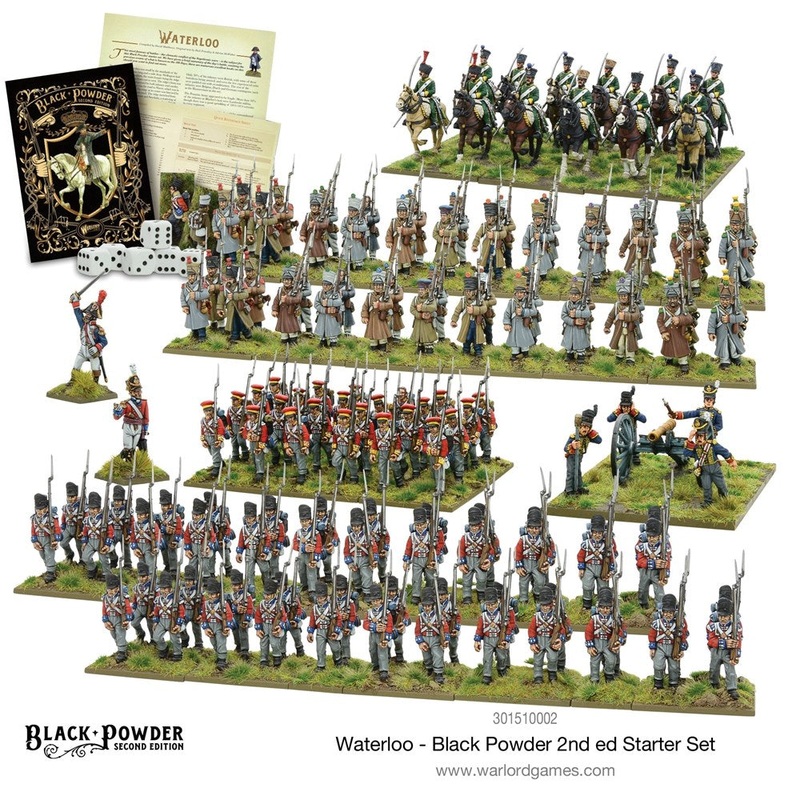 Black Powder 301510002 1/56 Games & Books Waterloo 2nd Edition Starter Set