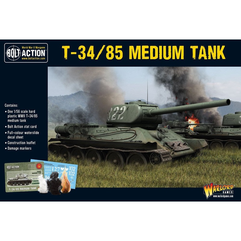 Bolt Action 402014004 1/56 Soviet Army Tanks T34/85 Medium Tank