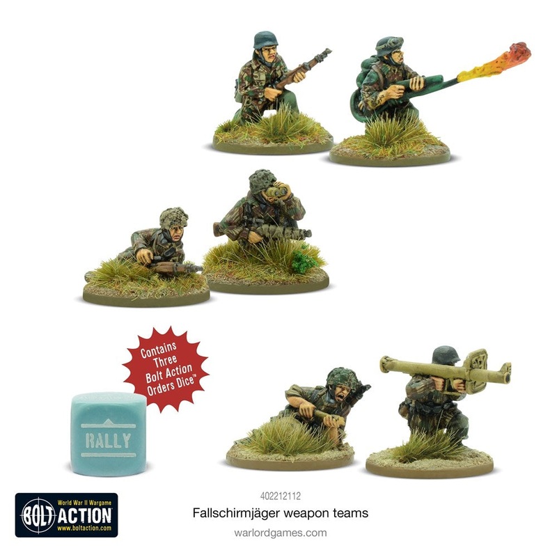 Bolt Action 402212112 1/56 German Army Support Fallschirmjger Weapons Teams