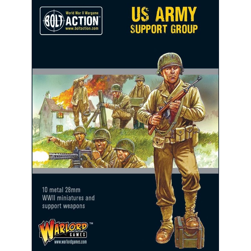 Bolt Action 402213004 1/56 US Army Support Support Group (HQ, Mortar & MMG)