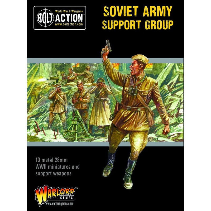 Bolt Action 402214004 1/56 Soviet Army Support Group (HQ Mortar & MMG)