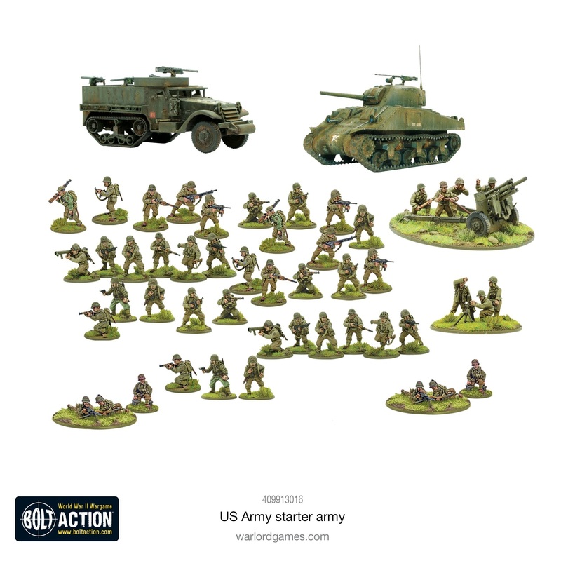 Bolt Action 402613003 1/56 US Army (Winter) Starter Army