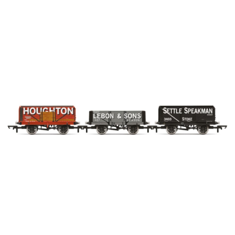 Hornby R60116 Triple Wagon Pack Houghton Main Thos. Lebon & Sons & Settle Speakman – Era 3