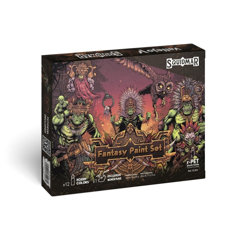 Vallejo AV72203 Game Colour Squidmar Miniatures Fantasy Paint Set