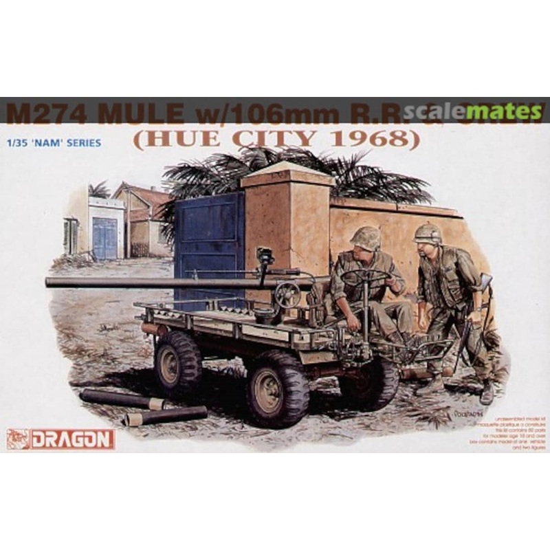 Dragon Model 3315 1/35 M274 MULE w/106mm R.R. & CREW (HUE CITY 1968)