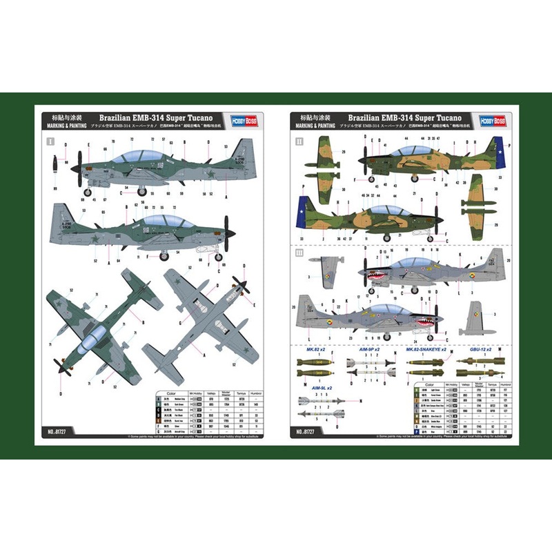 Hobby Boss 81727 1/48 Brazilian EMB-314 Super Tucano